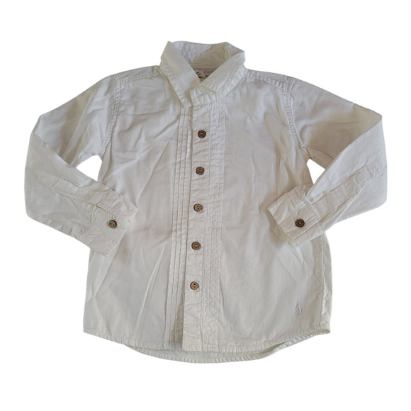 Well Dressed Wolf Boy's Long Sleeve White Shirt